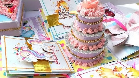 Unicorn themed Birthday handmade Explosion box gift