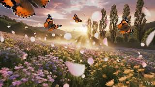 Dreamy Floral Valley Background | Magical Flower Garden Animation | 4K Loop | Background Bazaar screenshot 2