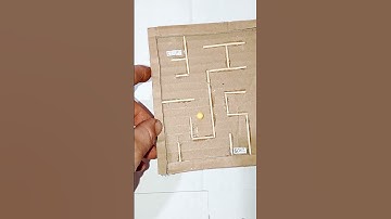 Awesome Cardboard Puzzle Maze Game From Cardboard#shortvideo #youtubeshorts #ytshorts #youtube