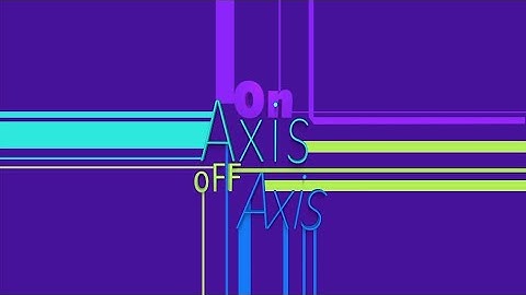 On and off axis speaker placement