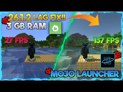 How to fix Lag in Sodium 26.1.2 Mojo launcher 🔥 Reduce Lag! Optimization Mods! | Electro7YT