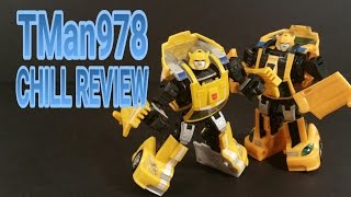 Transformers Classics Bumblebee and RTS Bumblebee CHILL COMPARISON REVIEW Wealth
