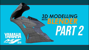 Yamaha YZR-M1 2019 - 3D Modelling with Blender | Part 2