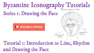 Preview of Patreon Iconography Tutorial : Introduction to Line, Rhythm and Drawing the Face