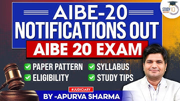 AIBE-20 Notification Out | Exam Date, Syllabus, Eligibility | By:- Apurva Sharma
