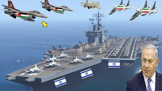 Israeli Navy Aircraft Carrier Badly Destroyed by Palestinian Fighter Jets in Jerusalem Sea - GTA 5