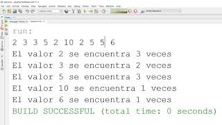 Java cuales Numeros se repiten en un Vector