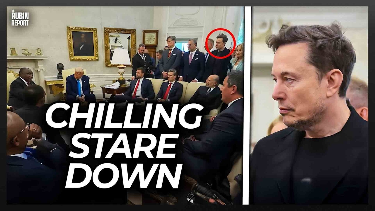 Watch Elon Musk’s Chilling Stare Down of South African President