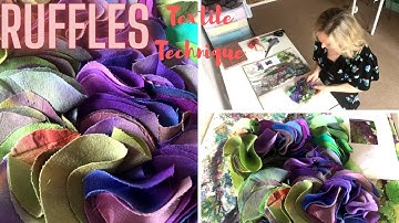 DIY RUFFLES Textile Techniques | Translating Drawings into Textiles | Didsbury Art Studio