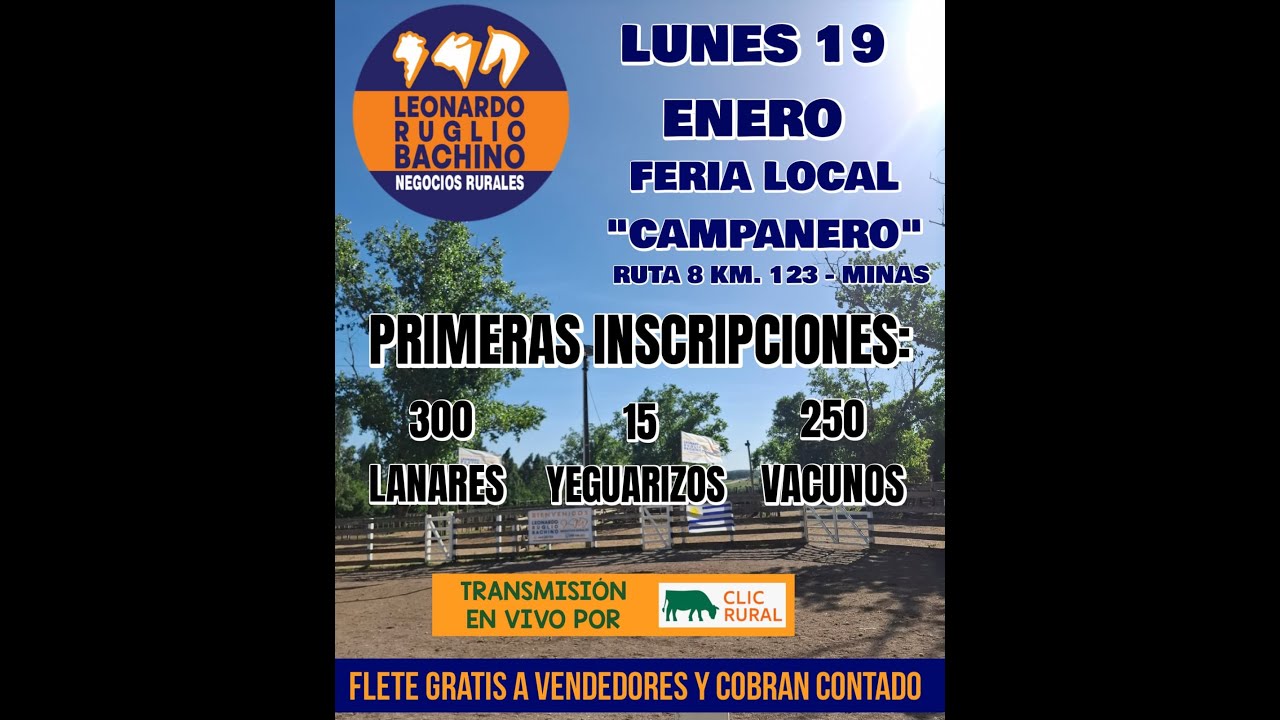19/1/2026  - Local Campanero - Feria mensual - Leonardo Ruglio Bachino