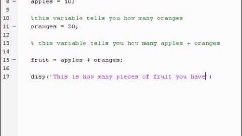 M-files, disp, and fprintf