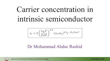 SCP07: Carrier concentration in intrinsic semiconductor