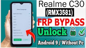 Realme c30 (Rmx3581) hard reset || All Type pin ,password pattern Lock Remove without Pc 100% Free