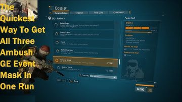 The Quickest Way To Get All 3 Ambush GE Event Mask In 1 Run = Infinite Enemy Spawn !