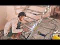 Overview of ziczac stairs construction process from start to finishfolding staircase or chain stair