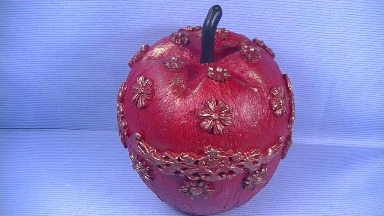 Декор шкатулки Яблоко . 2 Я Жизнь ненужной шкатулки . - YouTube