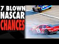 7 NASCAR Drivers Who Blew GREAT Opportunities