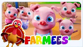 🔴Farmees Live 🔴Lima Anak Babi Kecil — Lagu Berhitung dan Belajar untuk Anak-anak