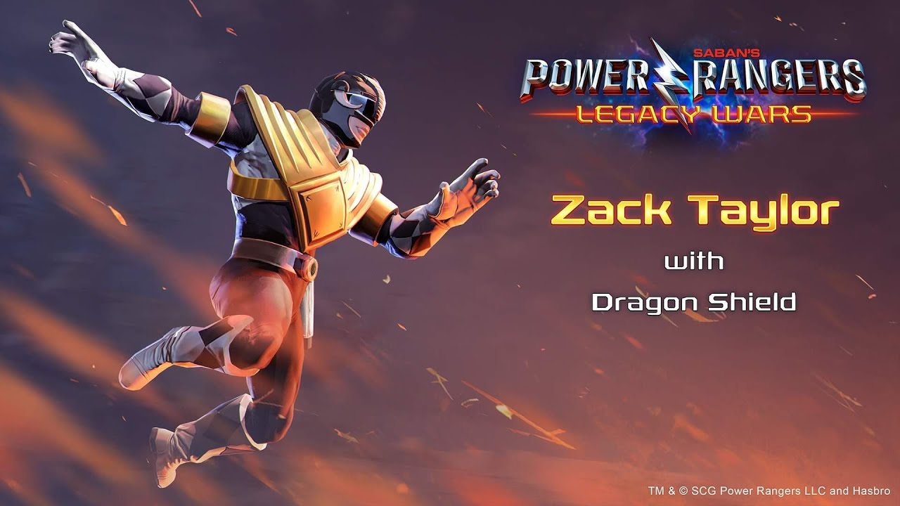 Power Rangers Legacy Wars Zack Taylor Dragon Shield Gameplay - YouTube