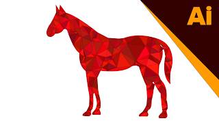 Illustrator Low Poly Art Tutorial | Create a Polygon Animal in Adobe Illustrator