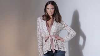 Boston Proper - Sequin Lace Cardigan