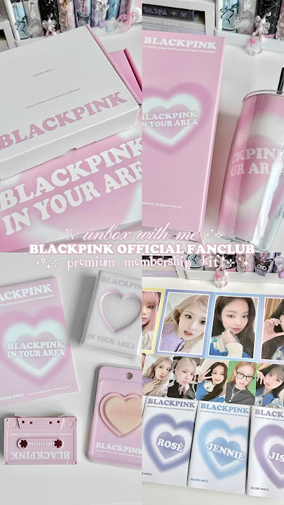 unboxing : BLACKPINK membership kit (premium edition) #blackpink #kpop #jisoo #jennie #rosé #lalisa