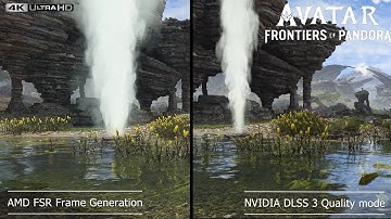 [4K/100+] AMD FSR3 vs NVIDIA DLSS 3 Avatar Frontiers of Pandora Unobtanium MAX settings RTX 4090