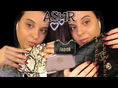 ¿Qué hay en mis bolsos/carteras? ASMR Tapping & Scratching