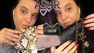¿Qué hay en mis bolsos/carteras? ASMR Tapping & Scratching
