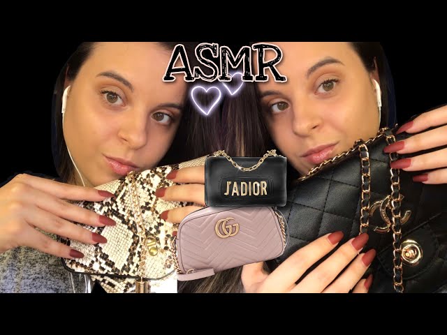 ¿Qué hay en mis bolsos/carteras? ASMR Tapping & Scratching