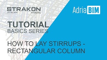STRAKON Tutorial - Basics: How to lay Stirrups in rectangular Column