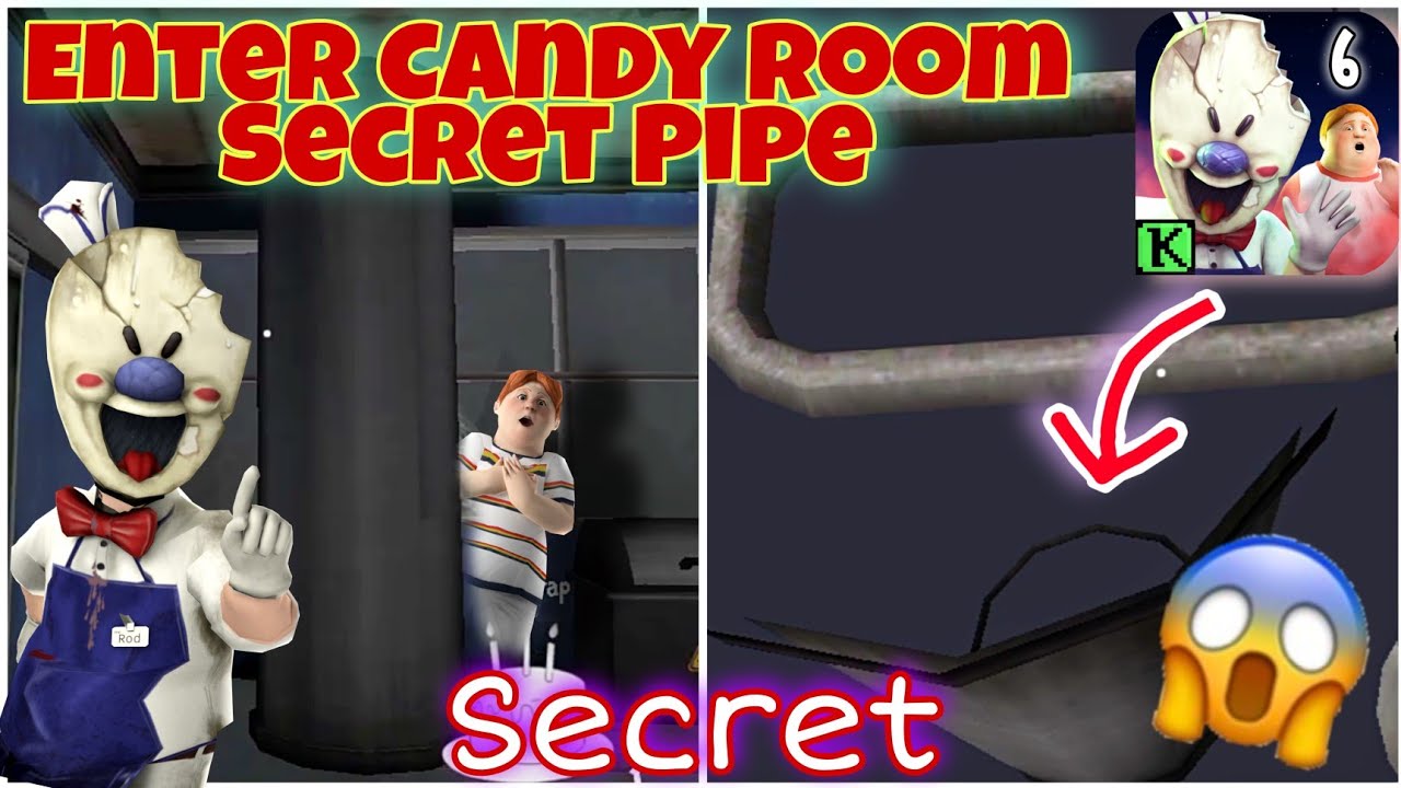 How To Enter Candy Room Secret Tunnel In Ice Scream 6 || Ice Scream 6 Glitch || Ice Scream 7
