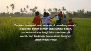 Story wa rindu masa kecil song 'semua tentang kita' peterpan