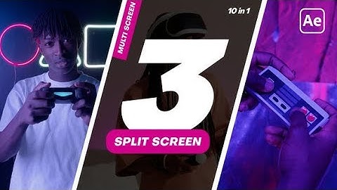 Top After Effects Projects: Multiscreen - 3 Split Screen + Free Font