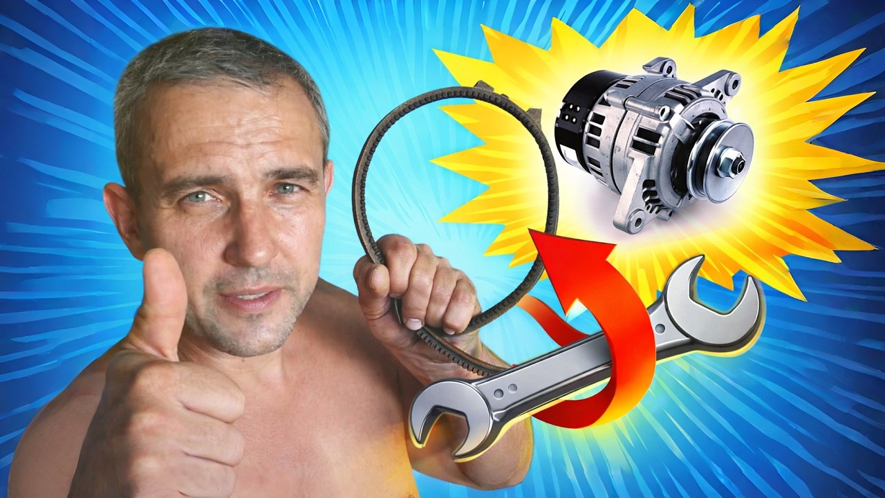 Замена ремня генератора (ЗАЗ, Таврия, Славута) - YouTube