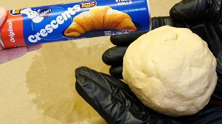 If you bake Pillsbury Crescent Rolls as a ball..