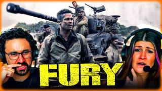 FURY (2014) MOVIE REACTION – BRAD PITT’S FINAL STAND LEFT US DEVASTATED! - FIRST TIME WATCHING screenshot 2