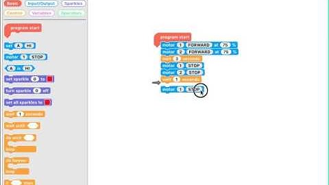Getting Started with the Crumble Controller - Away, Turn and Come Back