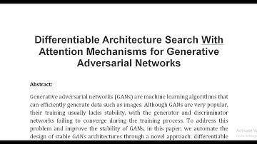 Differentiable Architecture Search With Attention Mechanisms for Generative Adversarial Networks
