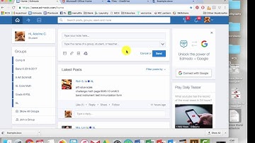 How to submit an assignment on Edmodo (using Office365)