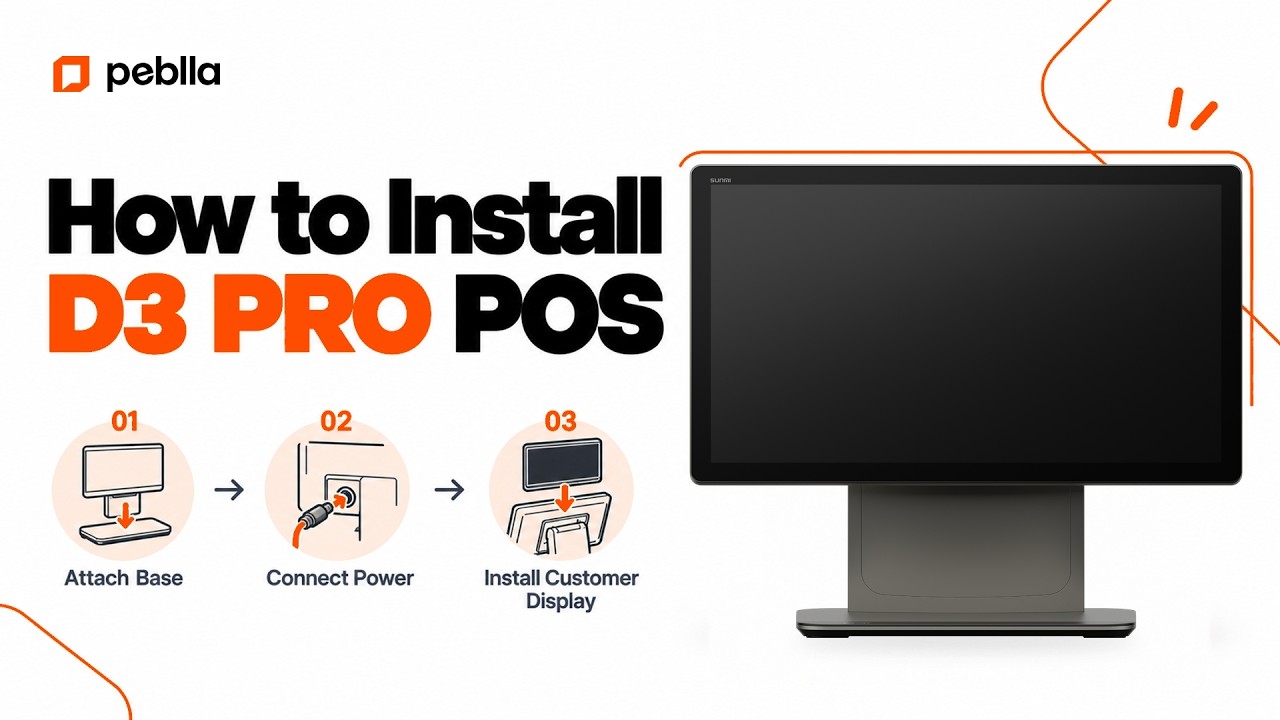 Getting Started with Peblla POS — D3 PRO Installation - YouTube