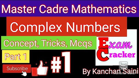 Complex Numbers/Tricks,formulas and #mcqquestions #part1//Master Cadre Mathematics//PSTET #pseb