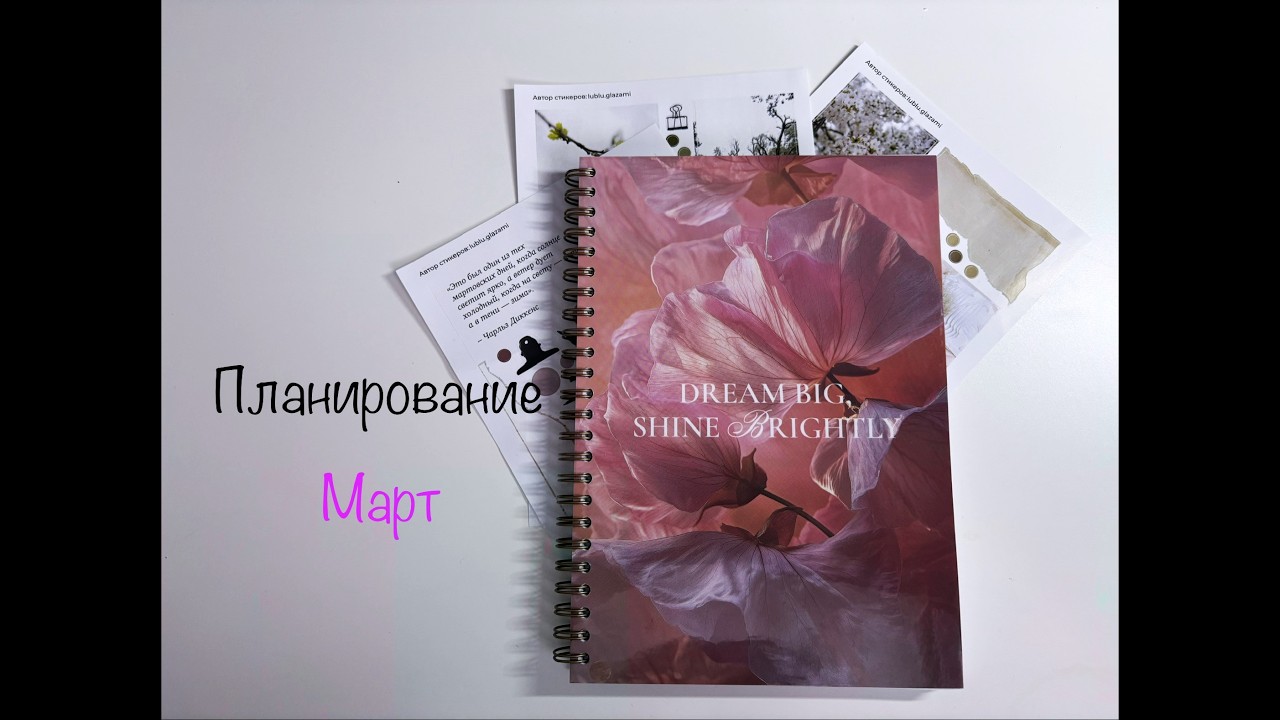 Планирование марта|Оформление месяца|Новые наклейки #планирование