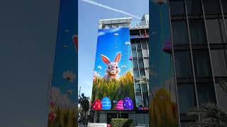 Easter Bunny &amp; Eggs Billboard Sunset Blvd Los Angeles California Easter April 5, 2026 85 Degrees
