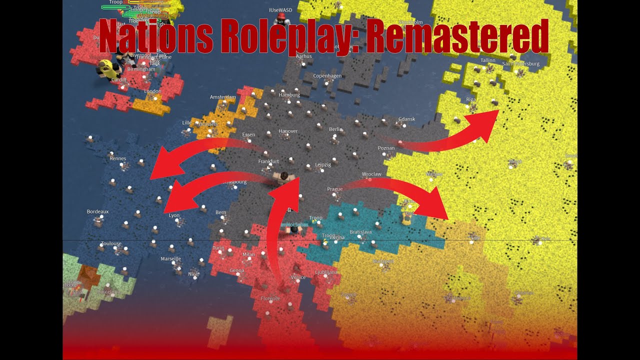Nations Roleplay Remastered - Playing Military Strategy Game - YouTube