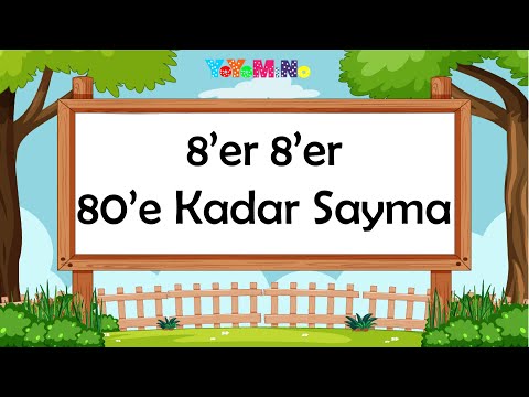 8'er 8'er 80'e Kadar Ritmik Sayma | İleriye Doğru Sayma | Ritmik Sayılar | Mino Öğretiyor