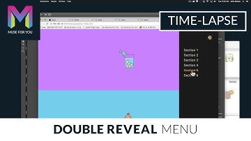 Double Reveal Menu Widget | Time-lapse | Adobe Muse CC | Muse For You