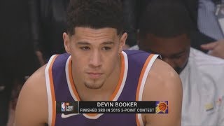 Devin Booker - 2018 JBL Three Point Contest Round 1!