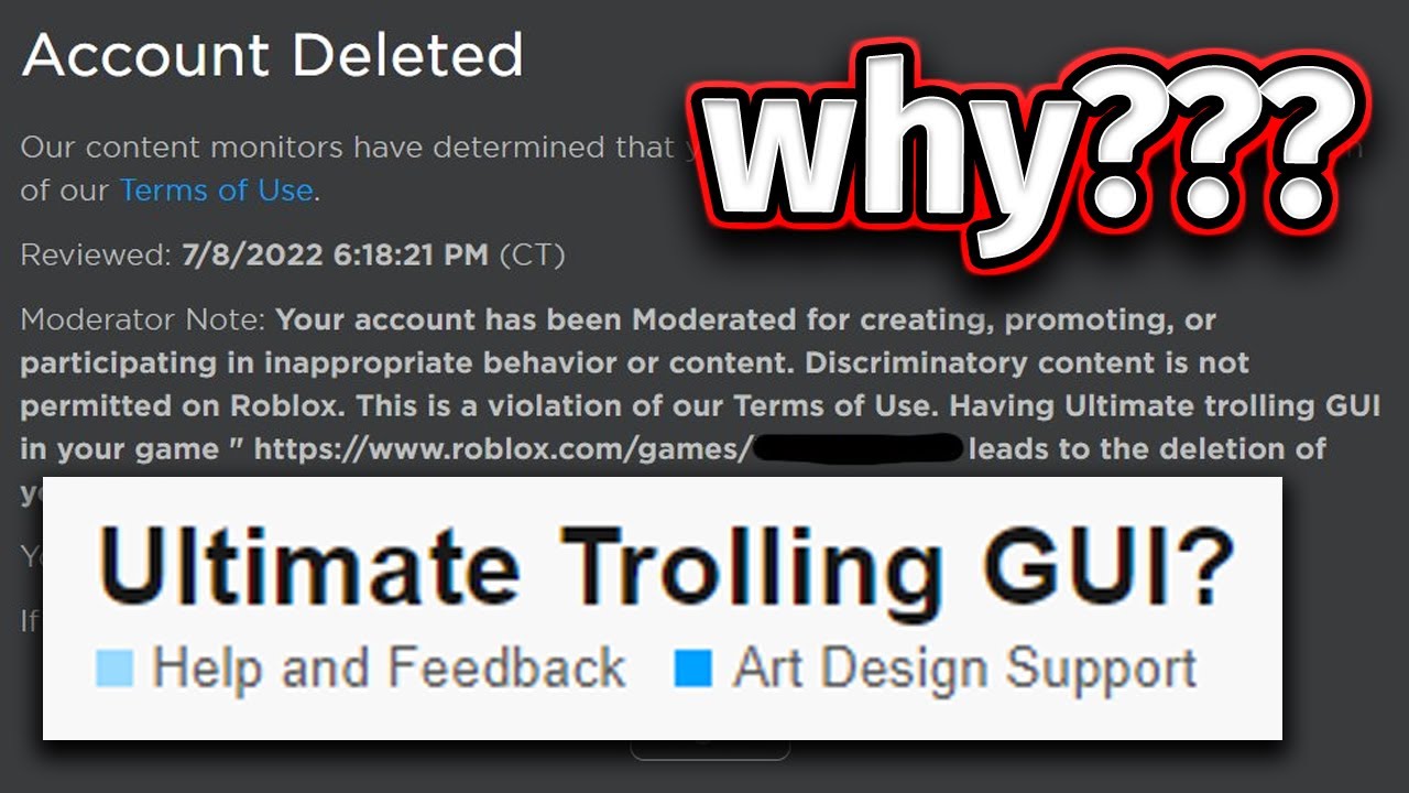 Apparently Ultimate Trolling Gui is bad