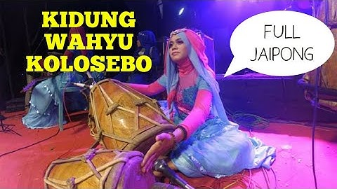 KIDUNG WAHYU KOLOSEBO cover kendang jaipong cewek-Arimbi Qasidah